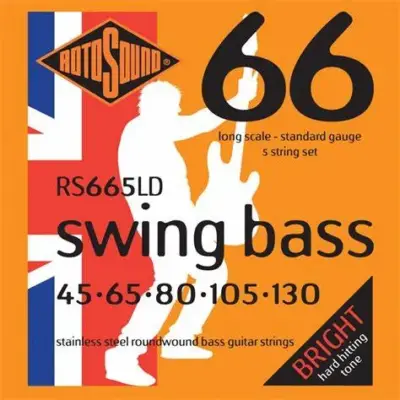 Encordadura RotoSound Swing Bass 66 para bajo eléctrico de 5 cuerdas