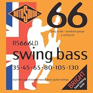Encordadura RotoSound Swing Bass 66 para bajo eléctrico de 6 cuerdas