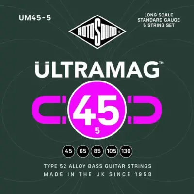 Encordadura RotoSound Ultramag para bajo eléctrico de 5 cuerdas