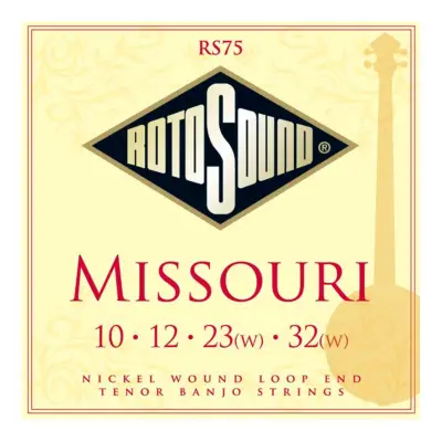 Encordadura RotoSound para banjo Missouri de 4 cuerdas calibre 10, 12, 23w y 32w