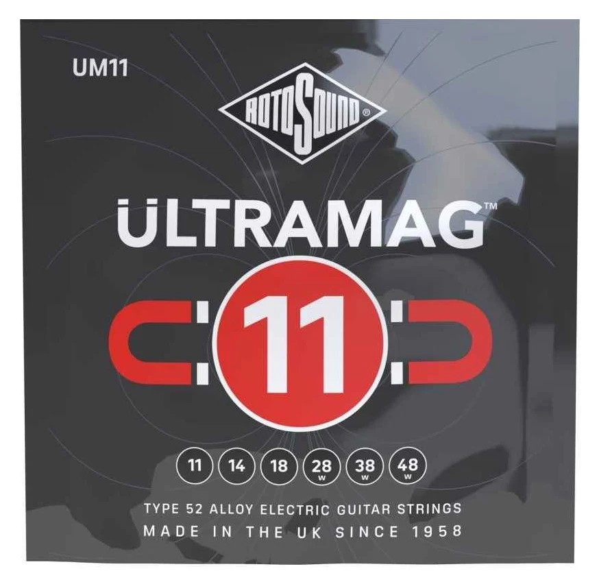 Encordadura RotoSound Ultramag para guitarra eléctrica de 6 cuerdas calibre regular