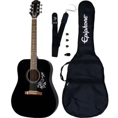 Pack de Guitarra Acústica Epiphone Starling - Ébano