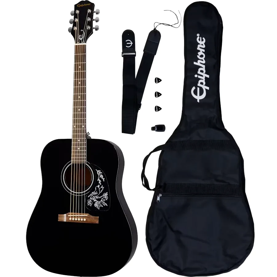 Pack de Guitarra Acústica Epiphone Starling - Ébano