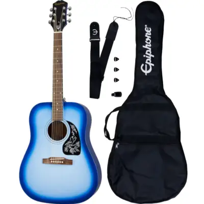 Pack de Guitarra Acústica Epiphone Starling - Azul Starlight