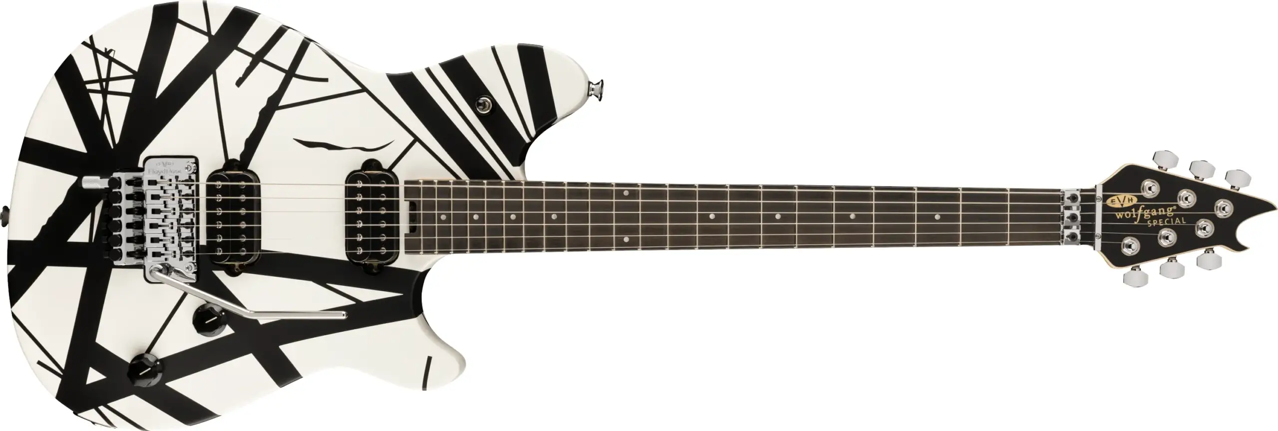 Guitarra eléctrica EVH Wolfgang Striped Black and White