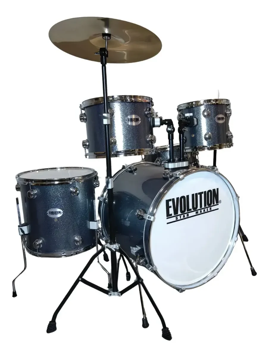 Batería Evolution Starmaker de Madera de Arce Color Azul - Imagen 4