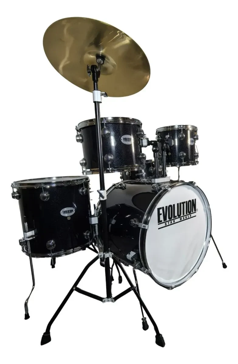 Batería Evolution Starmaker de Madera de Arce Color Negro - Imagen 3