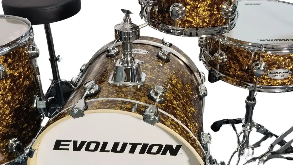 Batería Evolution Travel de Madera de Arce Color Marrón Perlato - Imagen 4