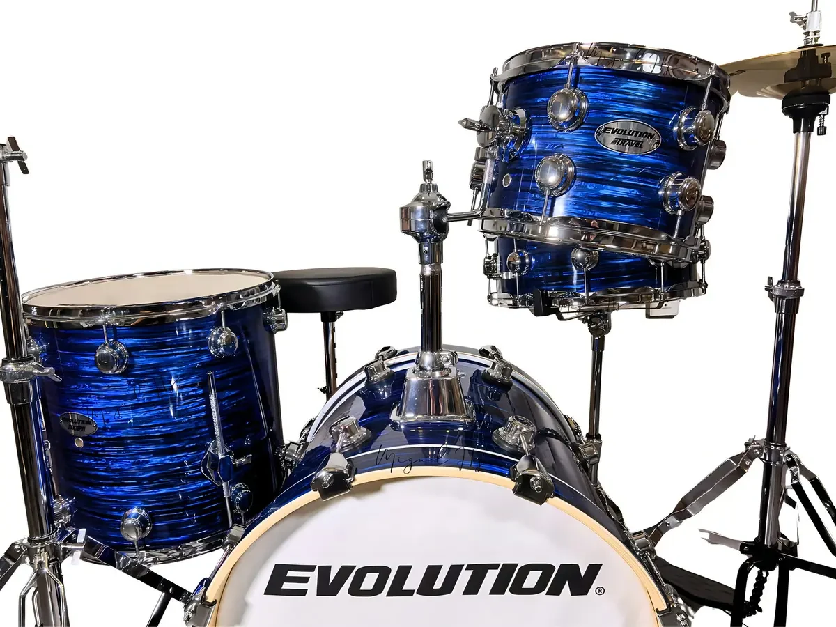Batería Evolution Travel de Madera de Arce Color Strata Blue - Imagen 5