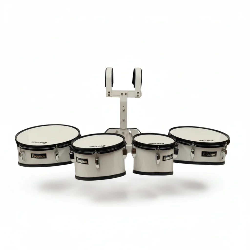 Set de 4 Tambores de Marcha Evolution 8" 10" 12" 13" con Baquetas Liverpool NI-7AN