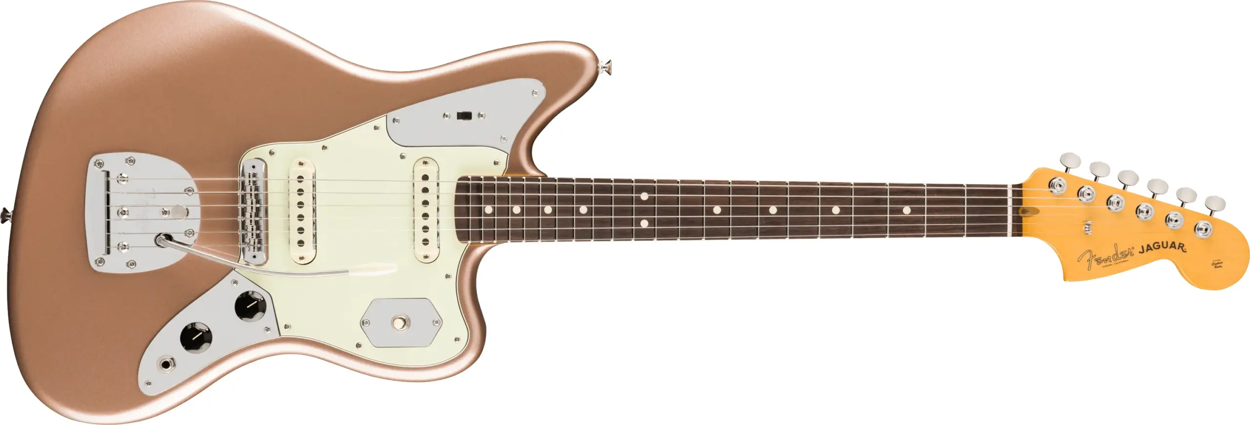 Fender American Professional Classic Jaguar Faded Firemist Gold