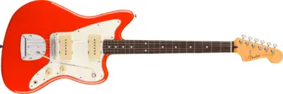 Fender Player II Jazzmaster con diapasón de palo de rosa color rojo coral