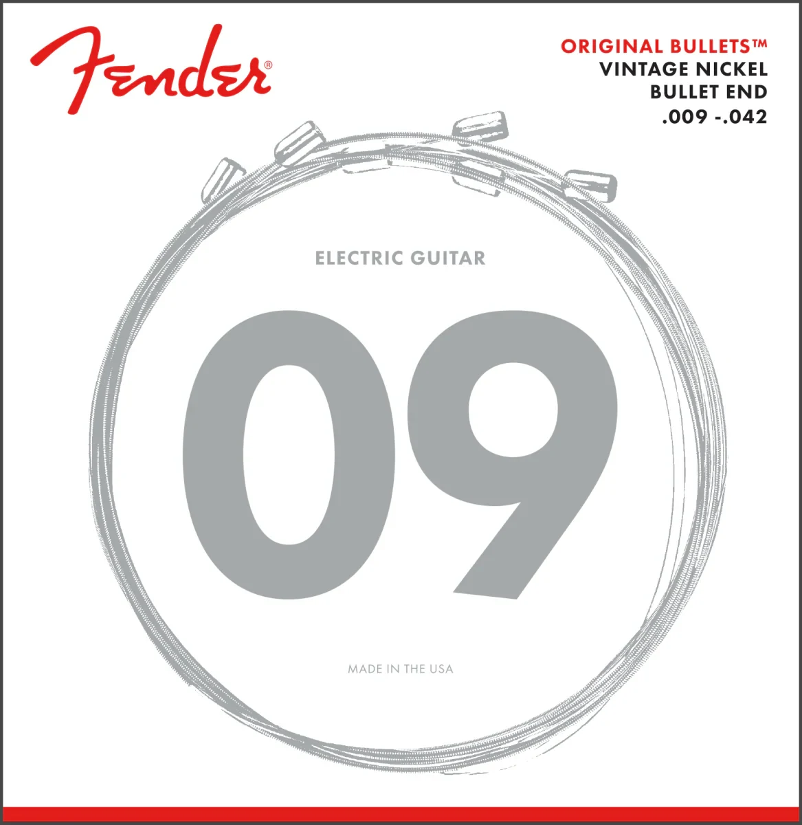 Juego de Cuerdas Fender 3150 Original Bullets 9-42