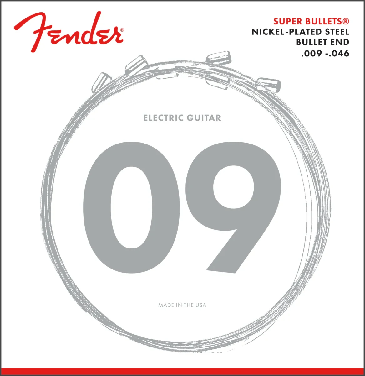 Juego de Cuerdas Fender 3250 Super Bullets 9-46