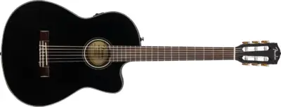 Fender CN140SCE Guitarra Electroacústica de Nylón Thinline Negra