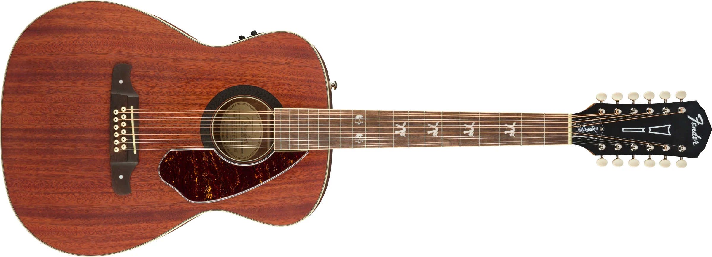Guitarra Electroacústica Fender Tim Armstrong Hellcat de 12 Cuerdas