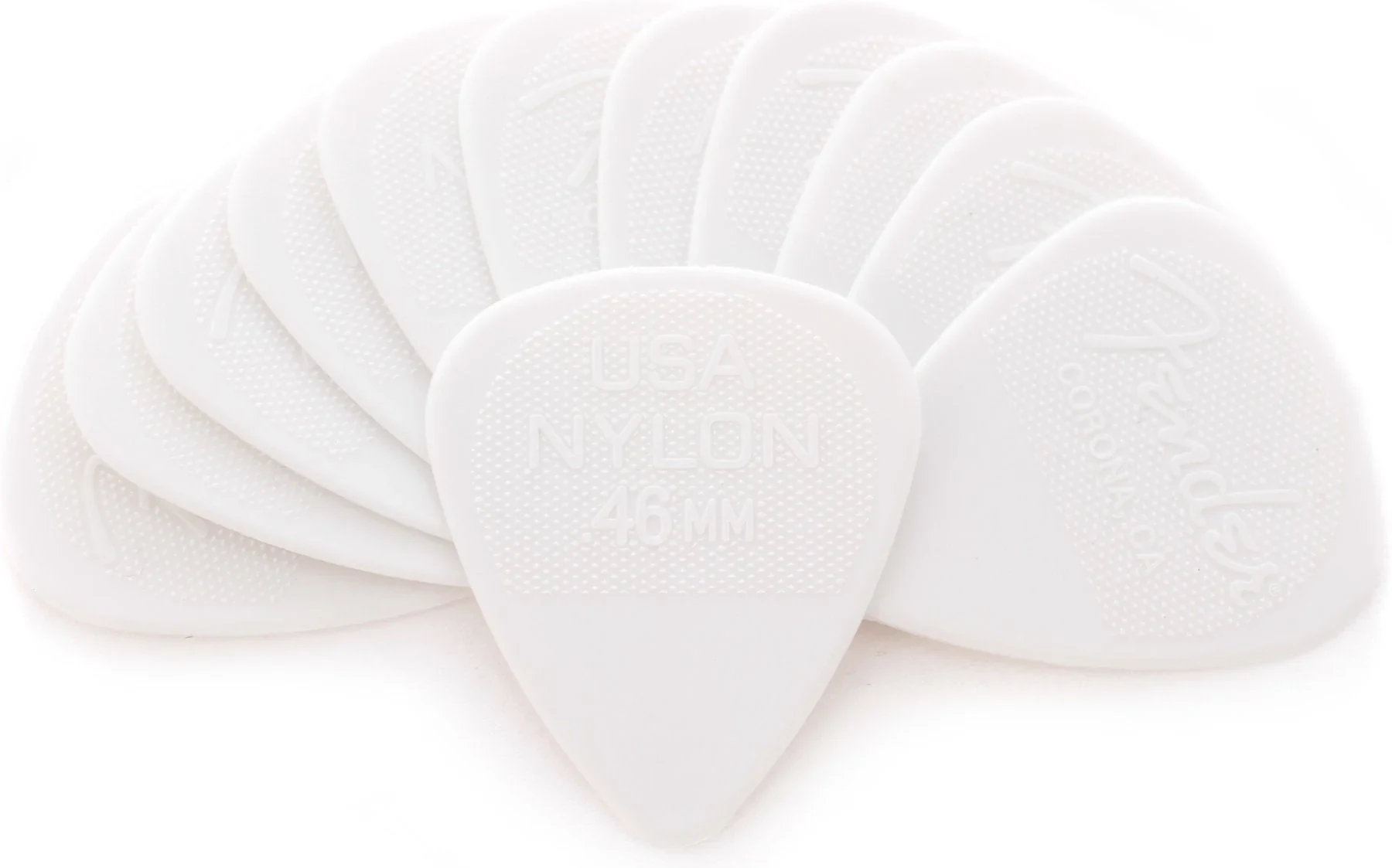 Fender Kit de 12 Plumillas de Nylon 0.44mm Blancas