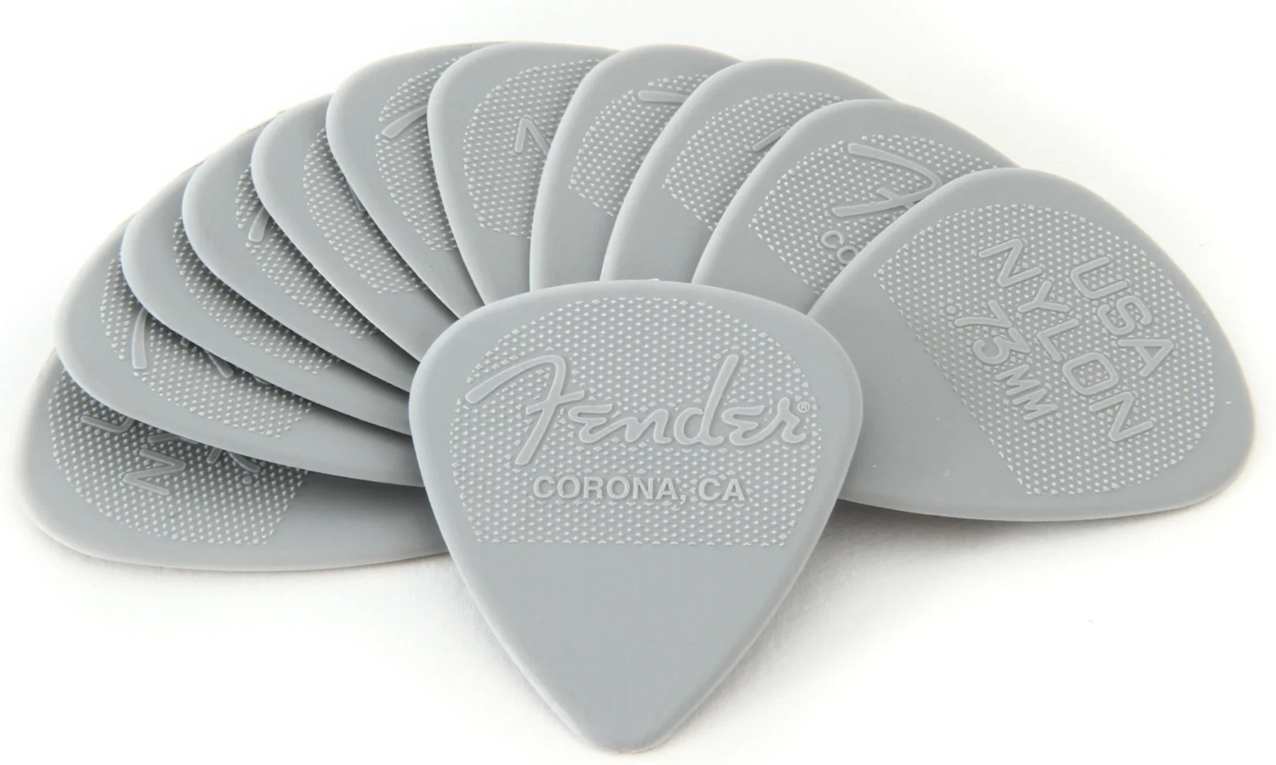 Fender Kit de 12 Plumillas Nylon 0.88mm Grises