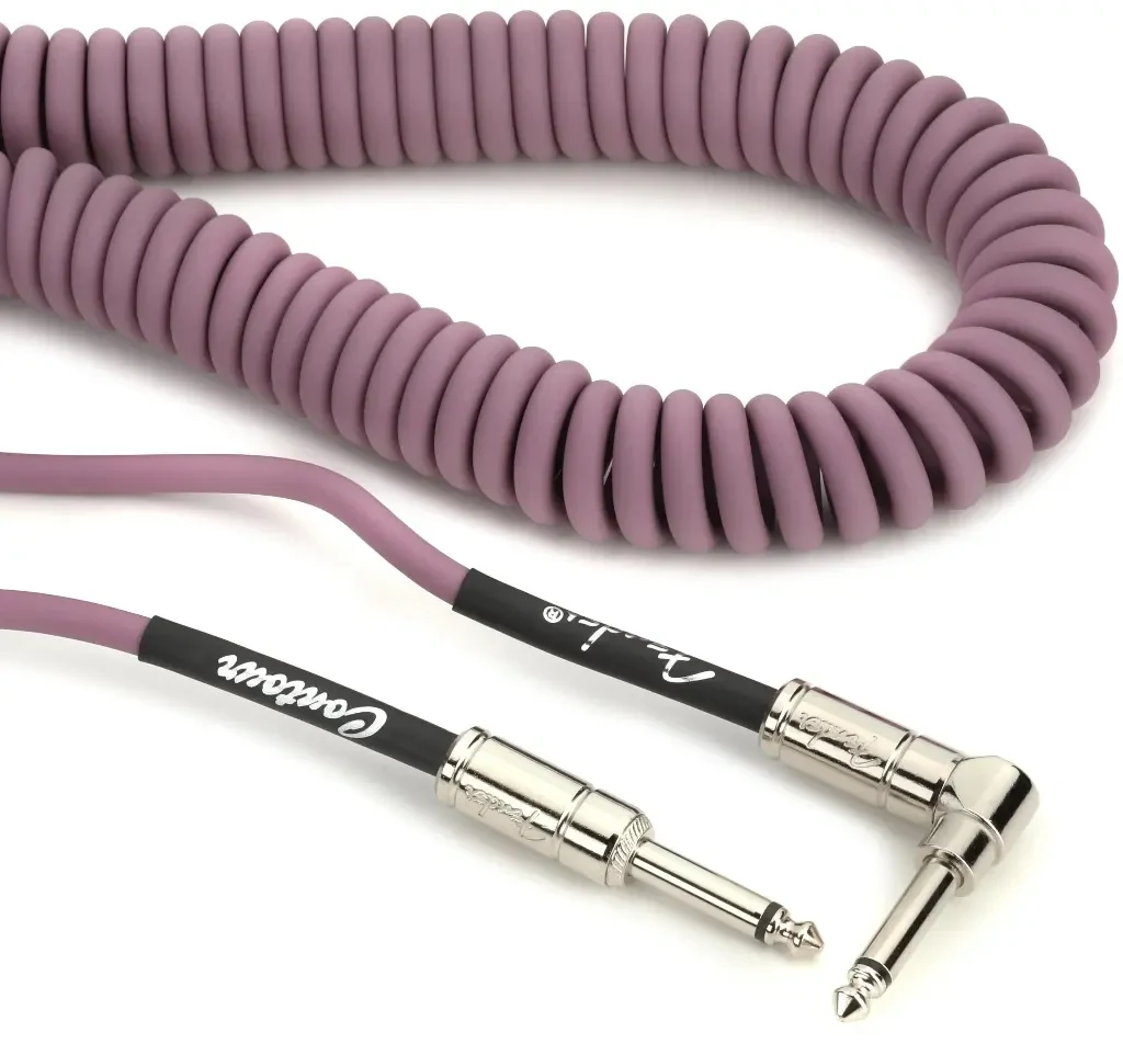 Fender Contour Series Cable en Espiral de 30 ft - Burgundy Mist - Imagen 3