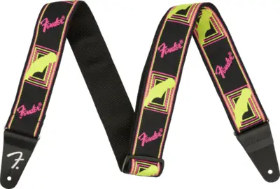 Correa Fender Neon Monogrammed Amarilla