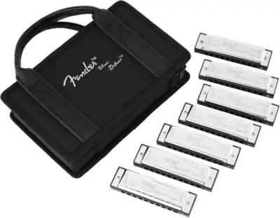 Juego de 7 Armónicas Blues Deluxe Fender