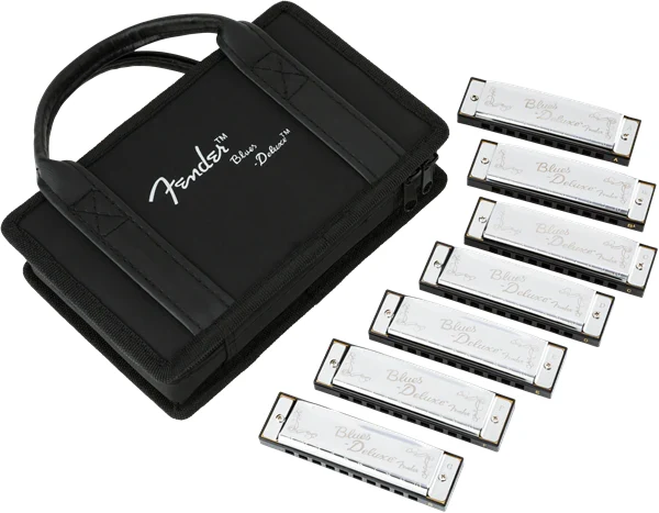 Juego de 7 Armónicas Blues Deluxe Fender