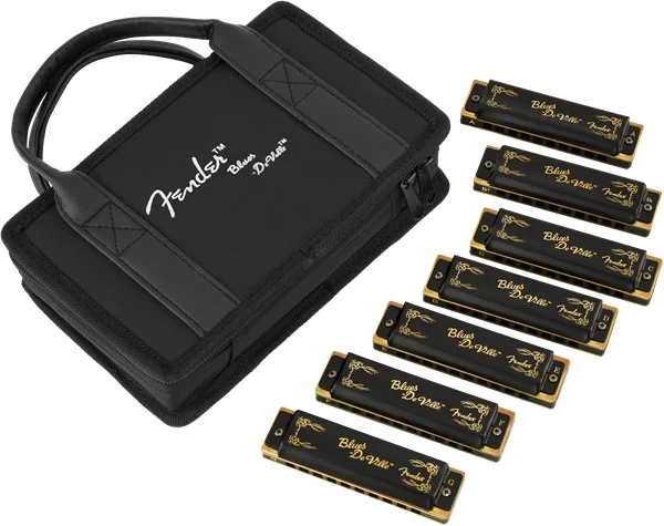 Kit de 7 Armonicas Blues Deville Fender