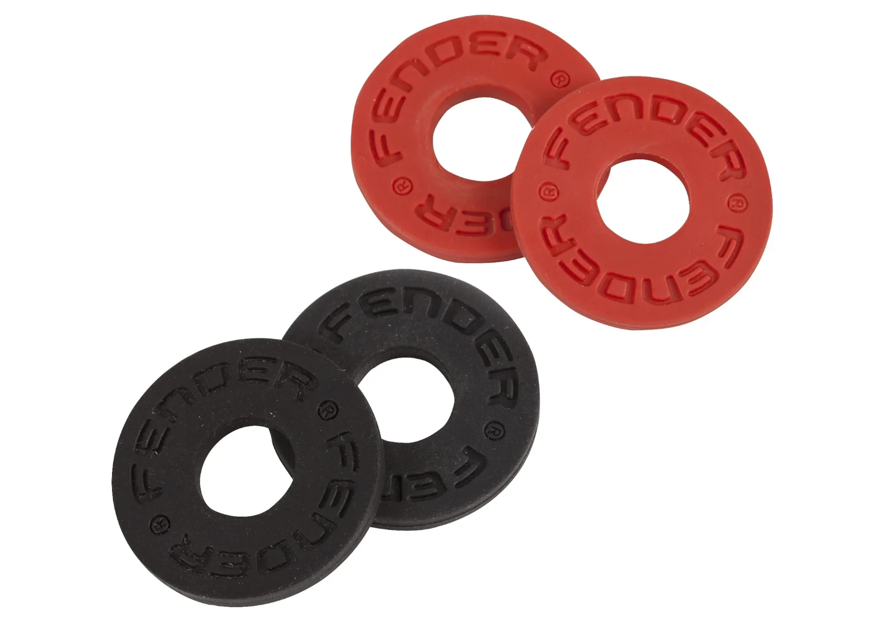 Juego de Strap Blocks Fender - 2 Rojos y 2 Negros