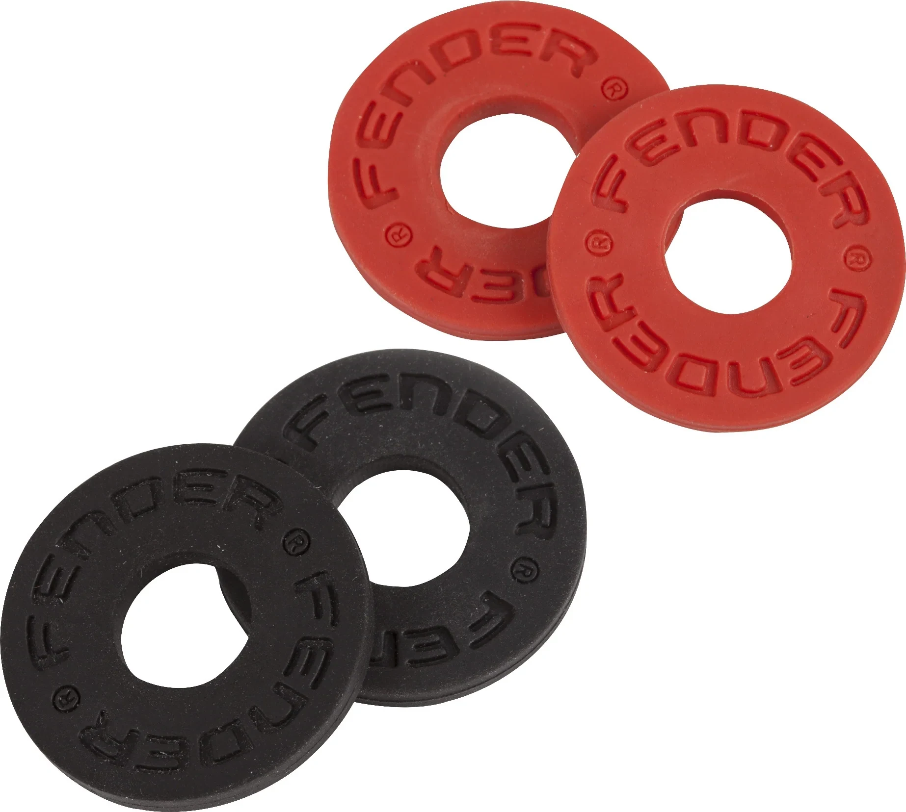 Juego de Strap Blocks Fender - 2 Rojos y 2 Negros - Imagen 2