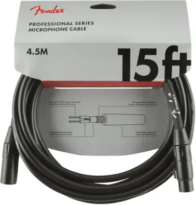 Cable para micrófono Fender Professional Series 4.5 metros