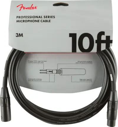 Fender Cable de Micrófono Professional Series 3 m
