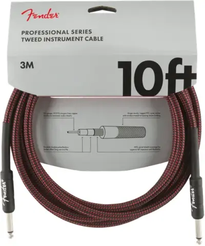 Cable para instrumento Fender Deluxe Series Red Tweed 3 metros