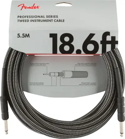 Cable para instrumento Fender Tweed Gray 5.5 mts