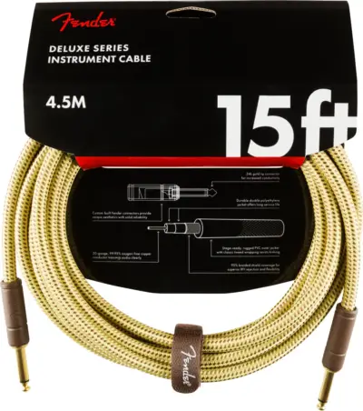 Cable de instrumento Fender Deluxe Tweed 4.5 metros