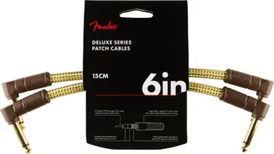 Fender Kit de 2 Cables de Parcheo Deluxe Series 15 cm Tweed