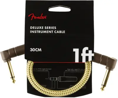 Cable de instrumento Fender Tweed Deluxe 30 cm