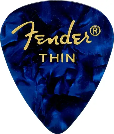 Fender Juego de 12 Plumillas Thin Blue Motor