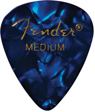 Fender Kit de 12 Plumillas Medium Blue Moto