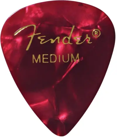 Fender Kit de 12 Plumillas Medium Red Moto