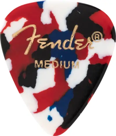 Fender Juego de 12 Plumillas Medium Confetti