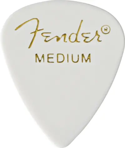 Fender Kit de 12 Plumillas Medium White Classic