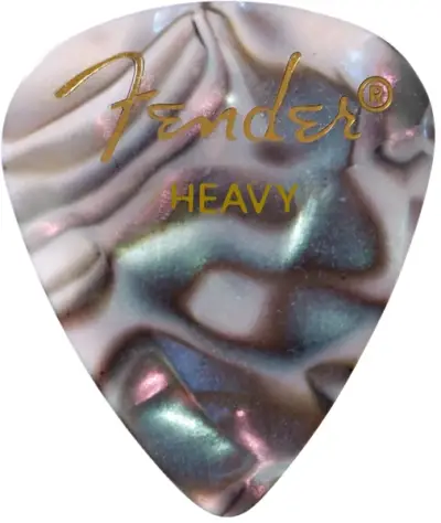 Fender Juego de 12 Plumillas 351 Abalone Heavy