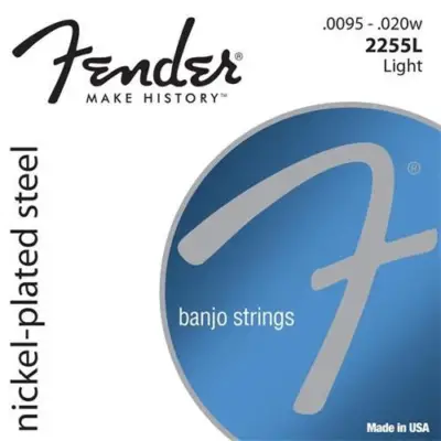 Cuerdas para Banjo Fender de 5 Cuerdas .0095–.020