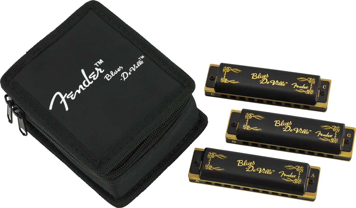 Set de 3 Armónicas Blues Deville