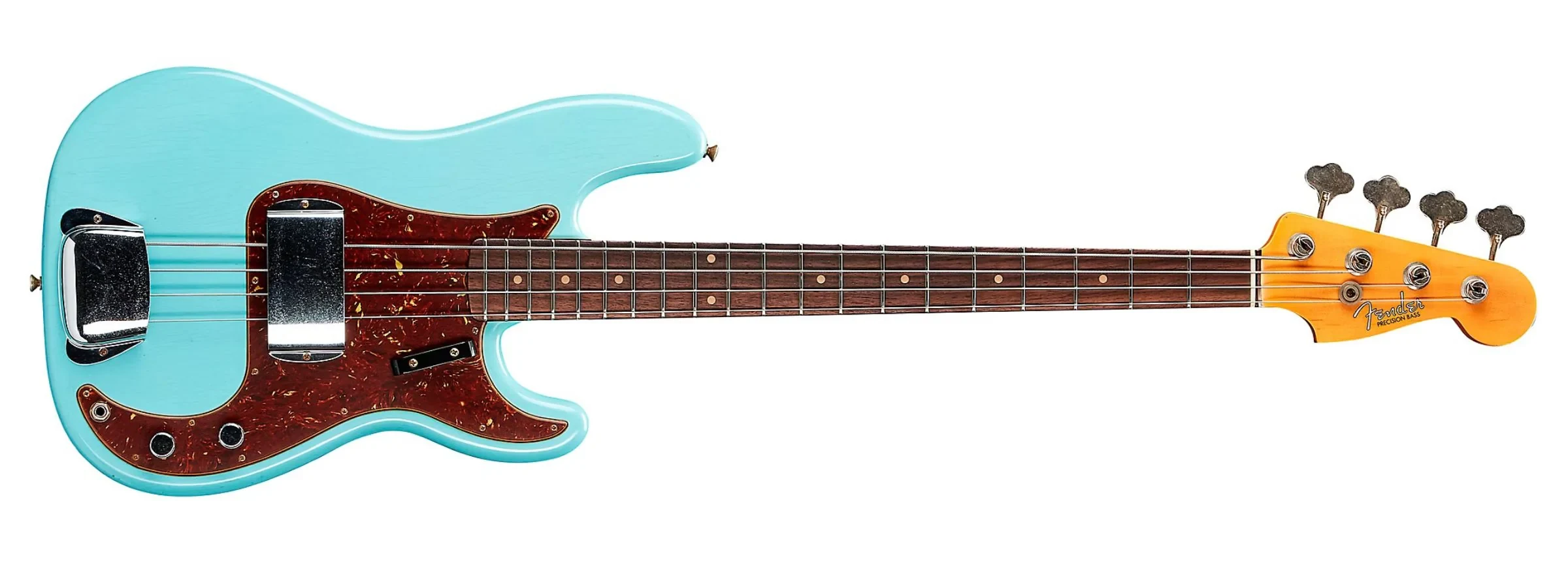 Bajo eléctrico Fender Custom Shop Precision Bass Journeyman Relic Aged Daphne Blue