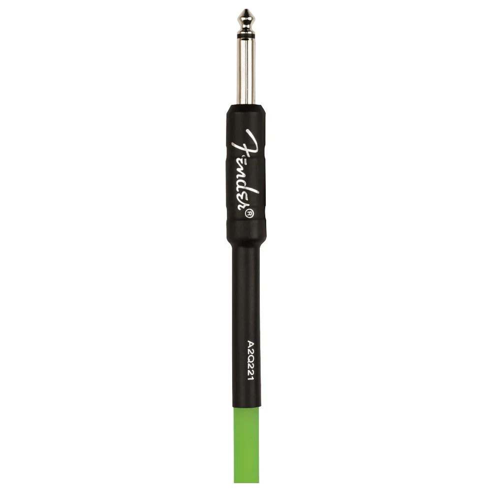Cable de instrumento Fender Glow-in-the-Dark 18.6 ft verde - Imagen 3