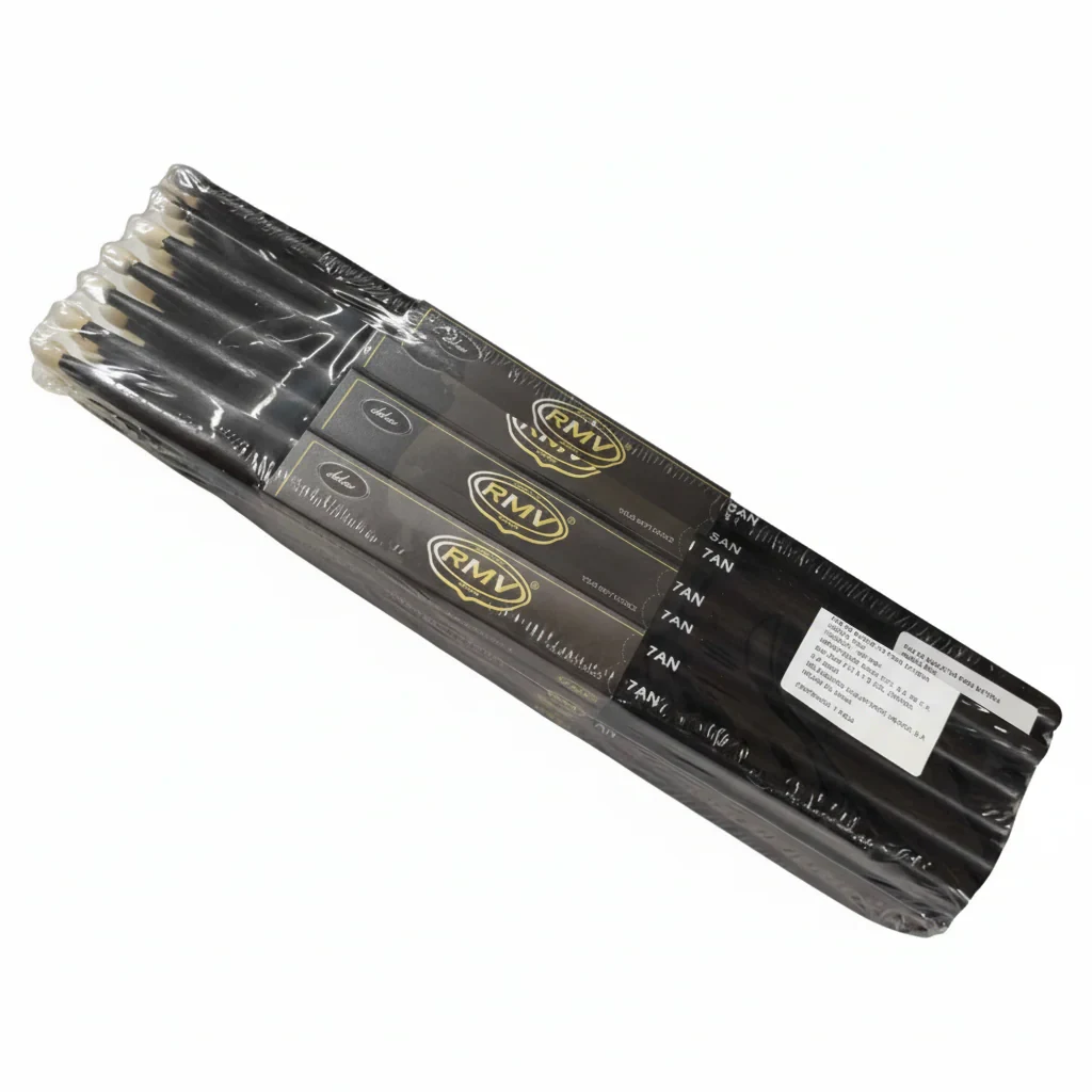 Fleet Music | Baquetas de Maple Color Negro 7AN Punta de Nylon D:13mm