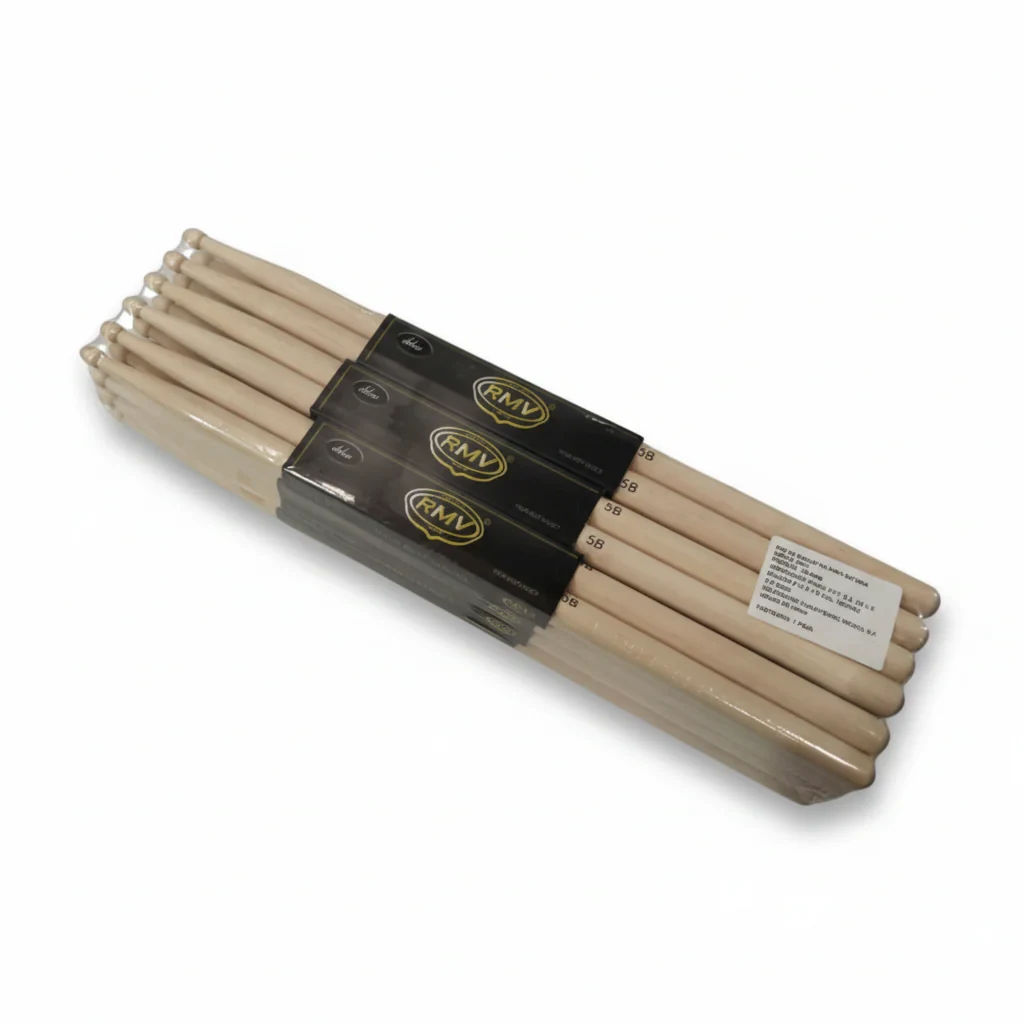 Baquetas de Maple con Punta de Madera 5B Color Natural