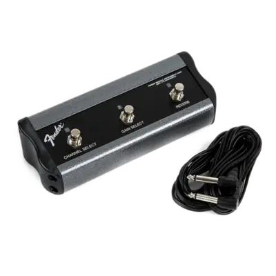Pedal de Conmutación Fender de 3 Botones para Canal, Ganancia y Reverb