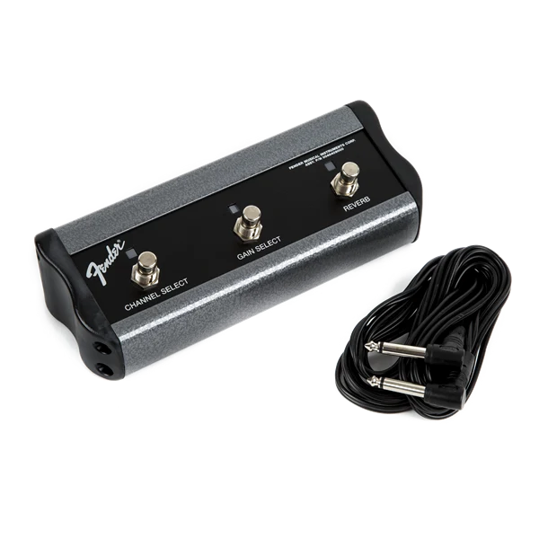 Pedal de Conmutación Fender de 3 Botones para Canal, Ganancia y Reverb